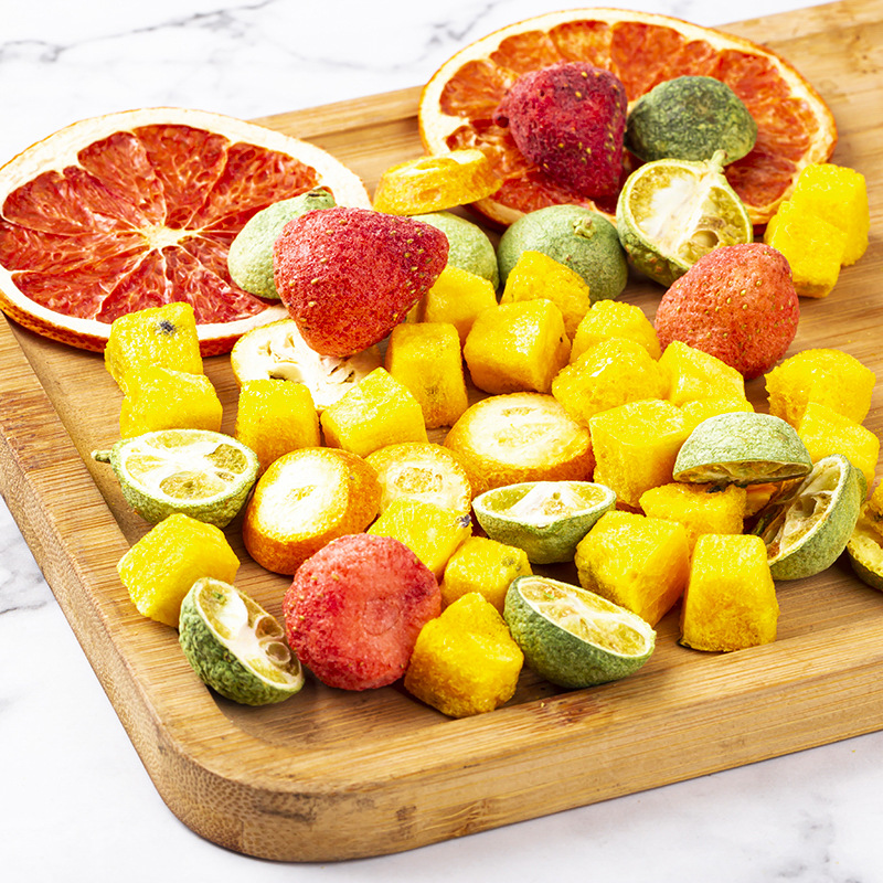 Freeze-Dried Fruit Tea Blend — Kumquat, Lime, Passion Fruit & Grapefruit, 500g Loose - Image 2
