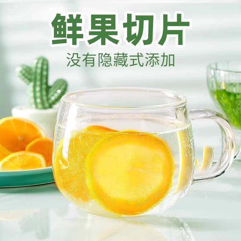 Fruit Tea Blend Dried Fruit Slices Handmade Floral Fruit Tea Lemon Orange Passion Fruit Hawthorn 1000g with Rock Sugar - Image 4
