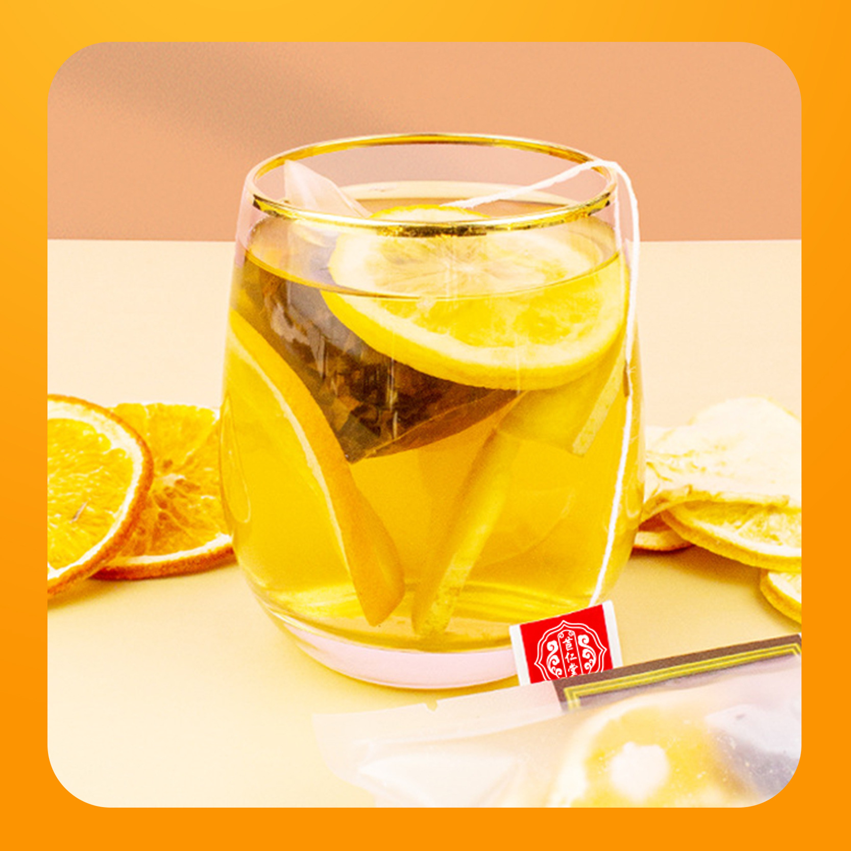 Hot Apple Orange Lemon Black Tea Bags 150g Winter Fruit Tea 15g x 10 Packs - Image 4