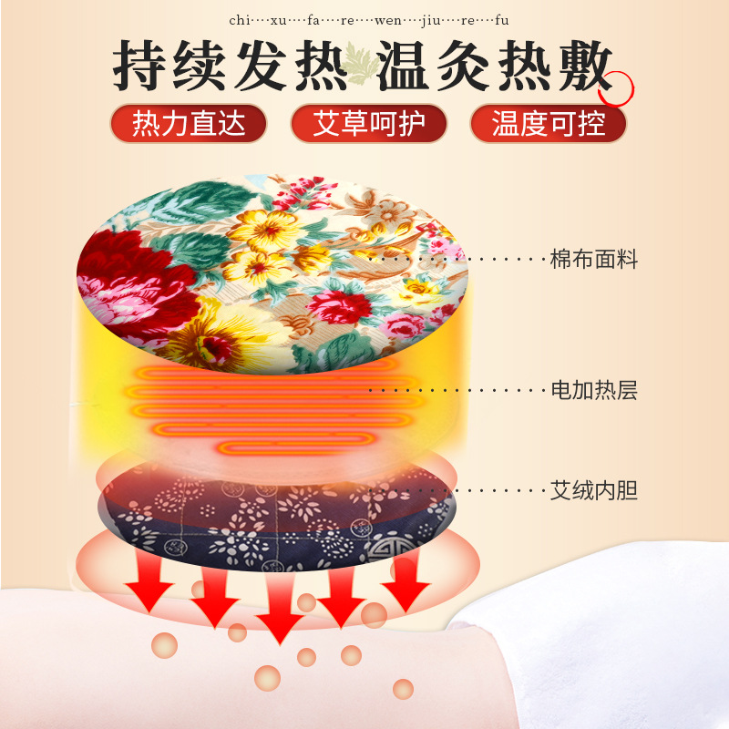 Electric Moxibustion Heating Pad Ai Jiu Bao Mugwort Warming Belt for Waist and Abdomen Multiple Styles - Image 2