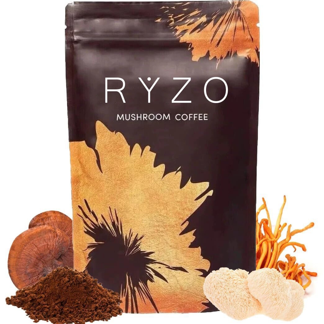 Mushroom Coffee Powder Instant Black Coffee Sugar Free 180g Bag - Image 4