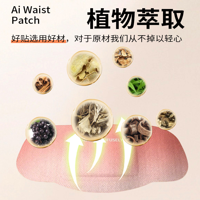 Qichun Mugwort Belly Button Patch Herbal Warm Compress Navel Patch for Traditional Body Care - Image 2