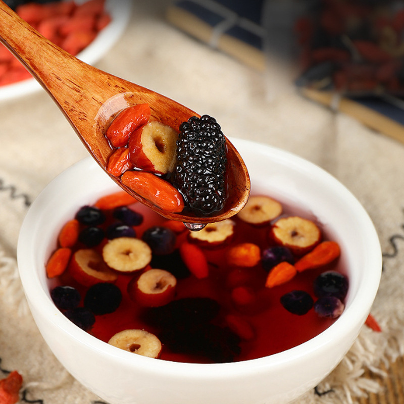 Black Red Goji Mulberry Tea Sang Shen Cha 10g x 10 Bags Cold Brew Herbal Blend 200g - Image 3