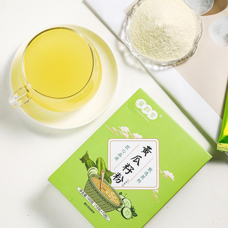 Cucumber Seed Powder Huang Gua Zi Fen 100g Box 10g x 10 Sachets Sugar Free Herbal Drink Mix - Image 4