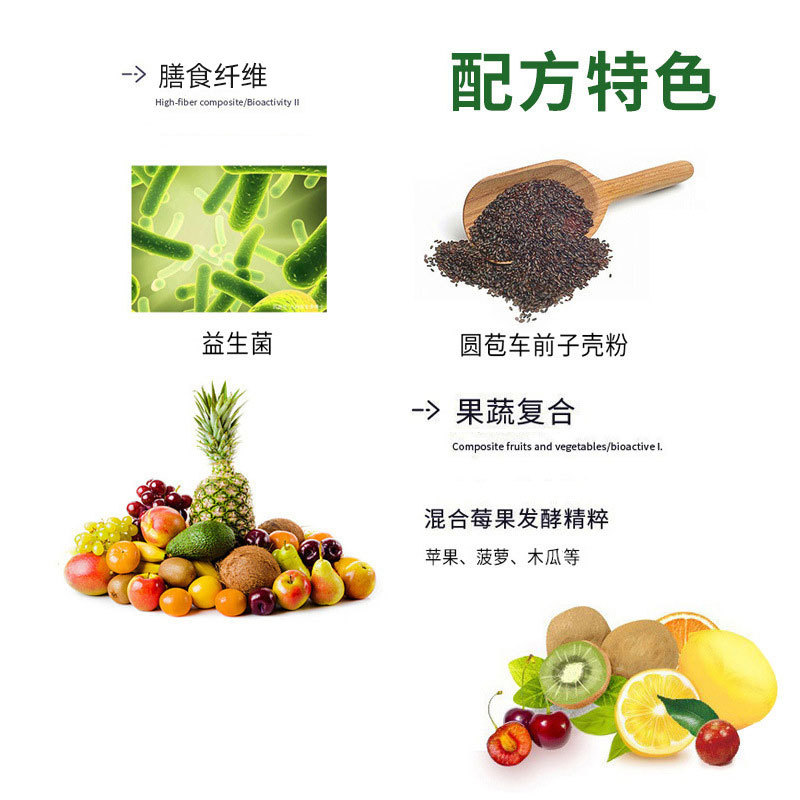 Fruit, Vegetable & Grain Enzyme Powder (Fermented Plant Blend) — Dietary Fiber Solid Drink Mix - Image 2