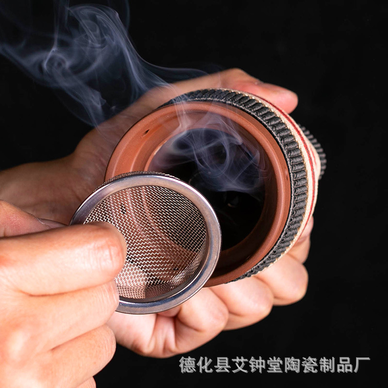 Moxa Burner Cup Ceramic Moxibustion Device with Double Layer Heat Protection for Home Warming Use - Image 5