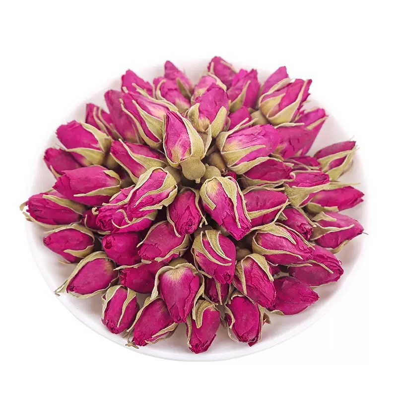Pingyin Rose Bud Tea Mei Gui Hua 重瓣红玫瑰 Dried Red Rose Buds Herbal Flower Tea 500g Bulk - Image 5