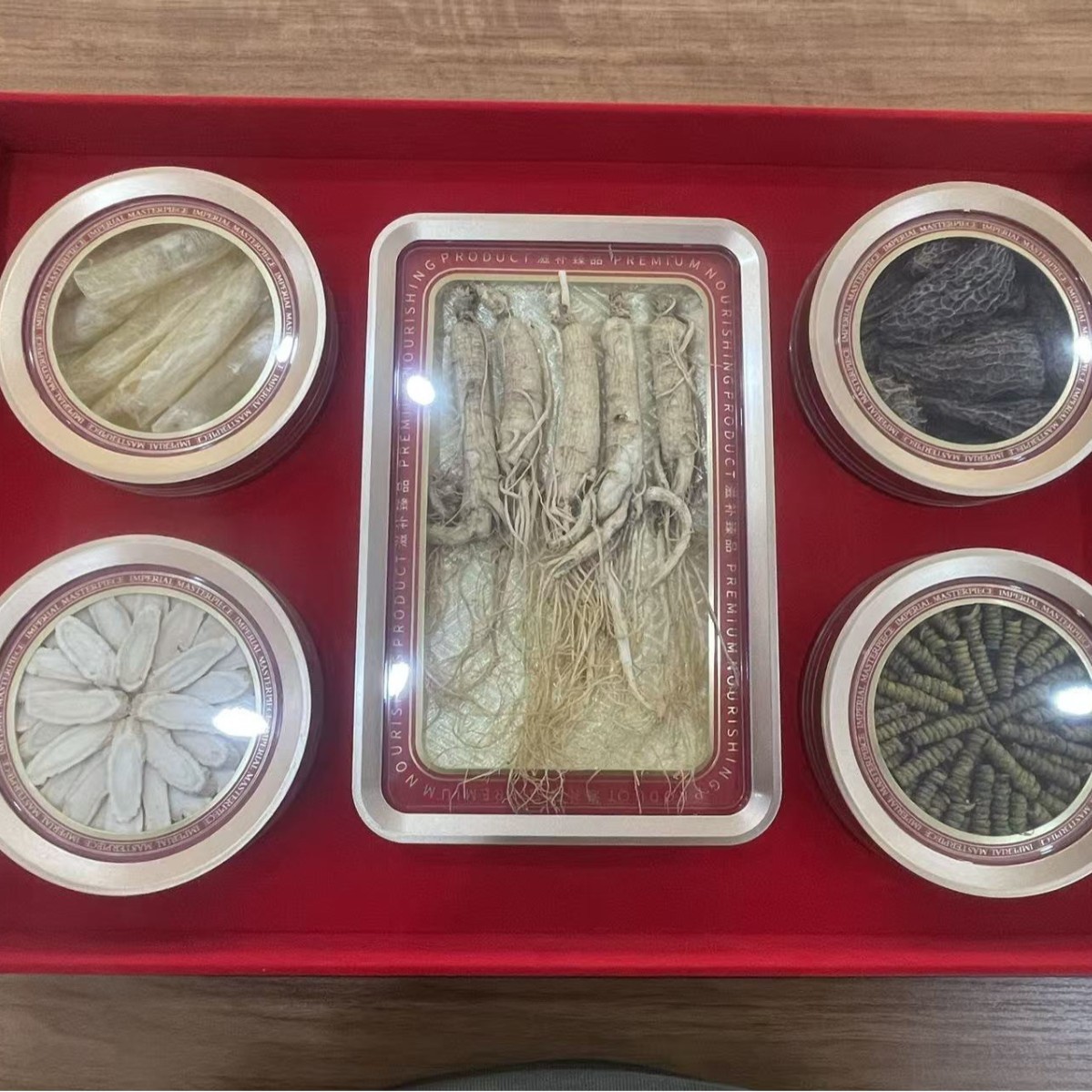 Premium Five Herb Gift Box Dendrobium Morel American Ginseng Ginseng Fish Maw 1500g Nourishing Soup Set - Image 4