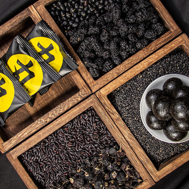 Black Sesame Mulberry Black Goji Honey Balls Nine Steam Nine Sun Traditional Herbal Confection 108g - Image 2