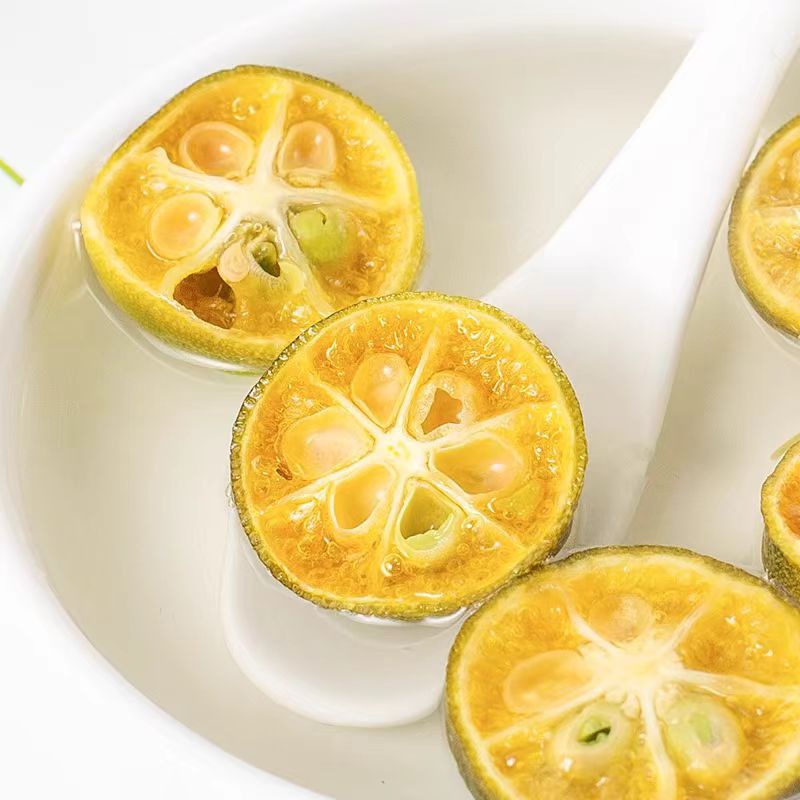 Freeze-Dried Green Kumquat Slices 500g Qing Ju Citrus Fruit Tea from Hainan - Image 2
