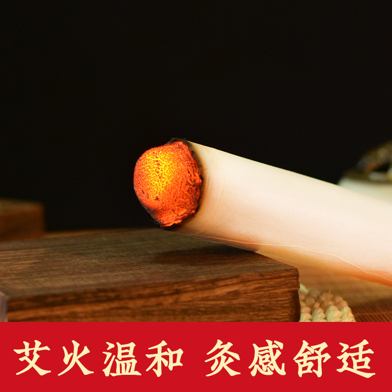 Saffron Moxa Stick 50:1 Hong Hua Ai Tiao Moxibustion Roll for Wellness Spa Use - Image 3