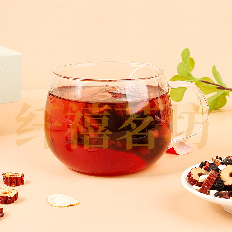 Ginseng Six Treasure Tea Ren Shen Liu Bao Cha 250g Bagged Herbal Tea with Jujube and Goji - Image 3