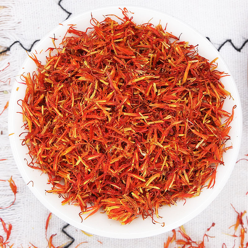 Safflower Hong Hua Dried Flower Herb for Foot Soak Bath and Tea 500g Xinjiang Direct Supply - Image 2