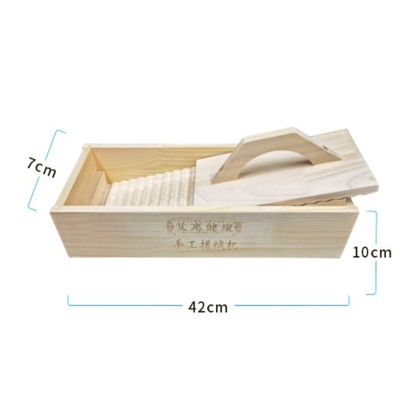 Hand-Cranked Mugwort Rubbing Machine with 500g Dried Mugwort Leaves for Moxa Wool Making - Image 5