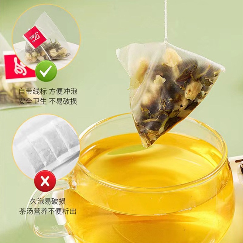 Jasmine Green Tea Bags Strong Fragrance Cold Brew Herbal Tea 150 Individual Sachets - Image 4