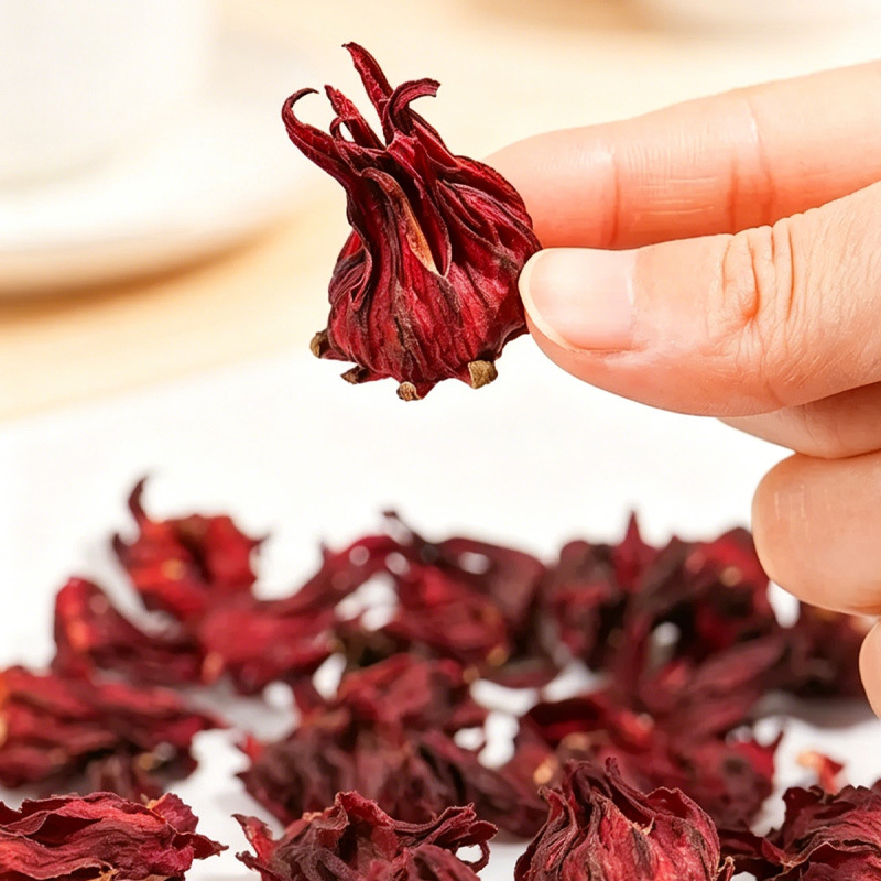 Roselle Dried Flowers (Hibiscus sabdariffa) — Yunnan Luoshenhua Herbal Tea, 100g Loose - Image 3