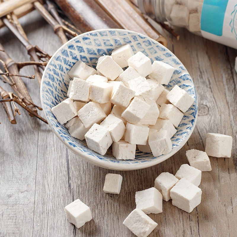 Poria Fu Ling 茯苓 Dried Cubes 200g Bottle Sulfur-Free Yunnan Herb for Tea Soup and Decoction - Image 2