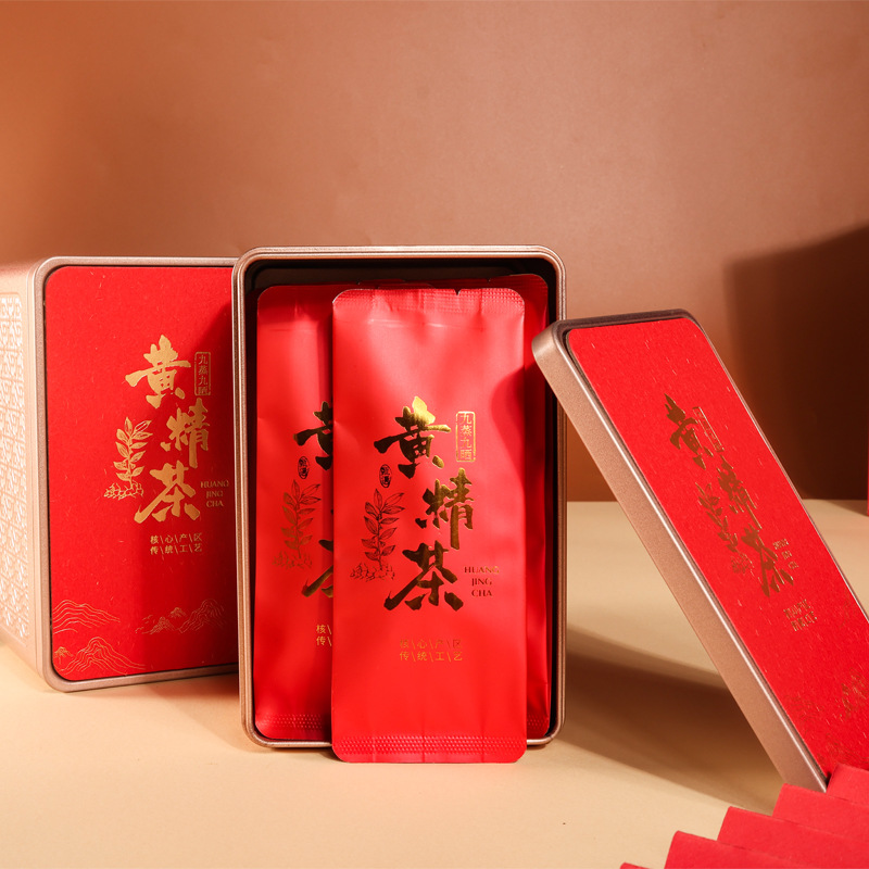 Huangjing Tea Polygonatum Gift Box 200g Loose Steamed and Sun-Dried Herbal Tea for Mid-Autumn Gifting - Image 2