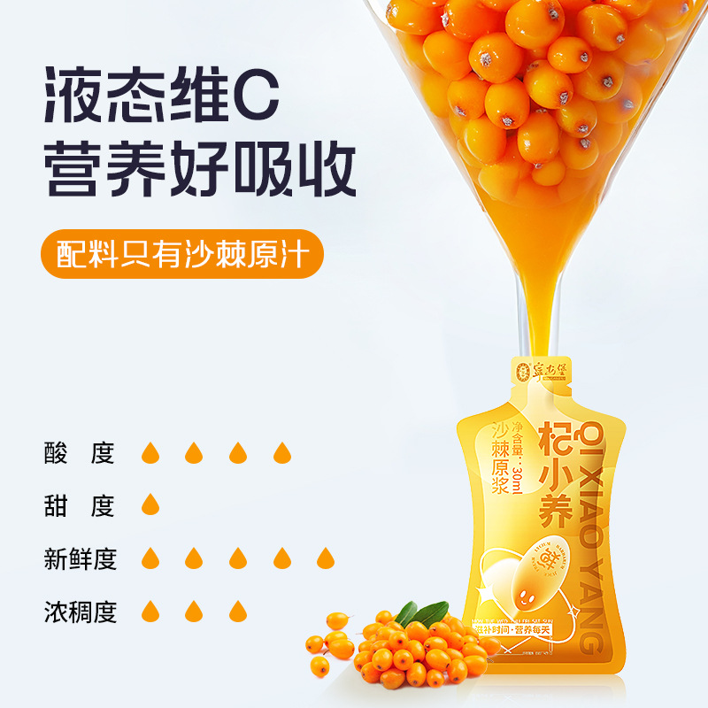 Sea Buckthorn Berry Puree Juice 2.7L Large Capacity Herbal Drink with Blueberry Mulberry Ginseng Goji Cistanche - Image 2