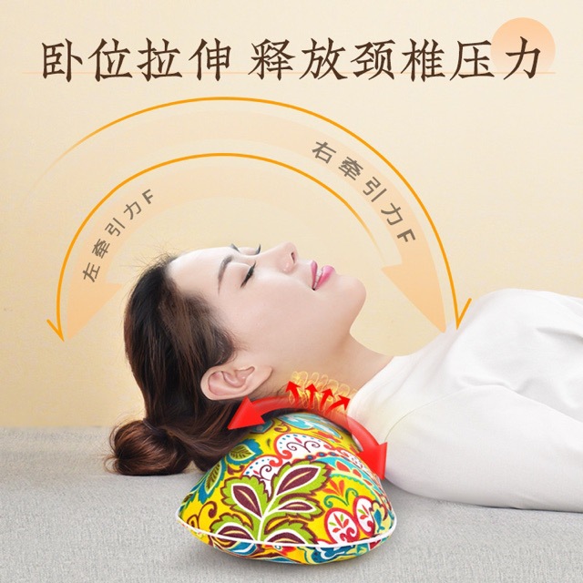 Mugwort Bone Pillow Ai Ye Cervical Neck Pillow Unheated Green Coarse Cloth Support Cushion - Image 2