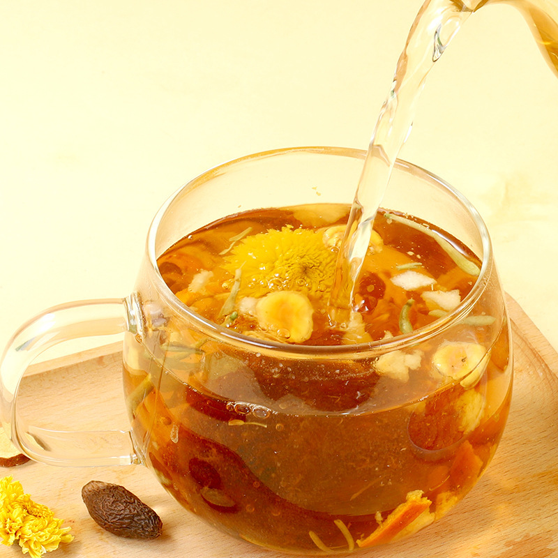 Pang Da Hai Luo Han Guo Herbal Tea Blend 100g Whole Ingredient Chrysanthemum Snow Pear Tea - Image 4
