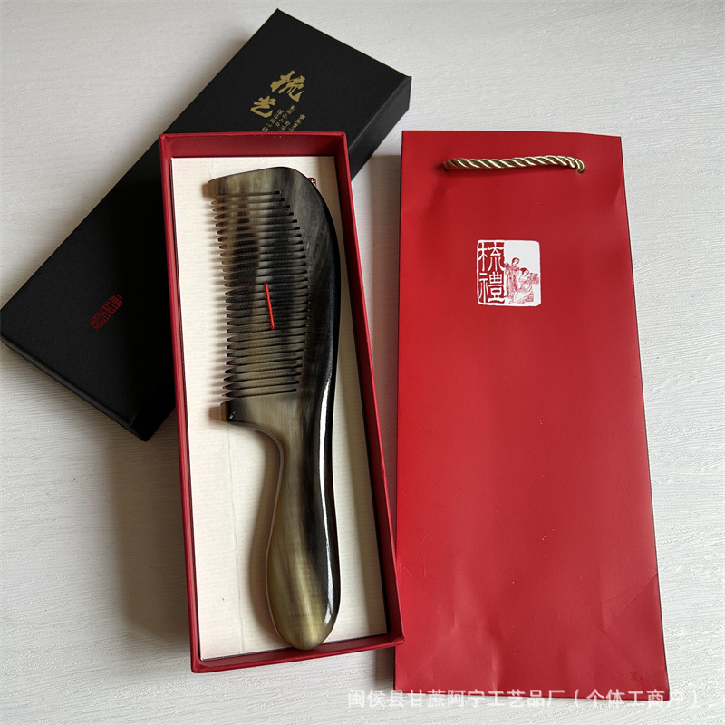 Horn Comb Head Massage Comb Gift Box Business Gift Set for Teachers and Corporate Events - Image 3