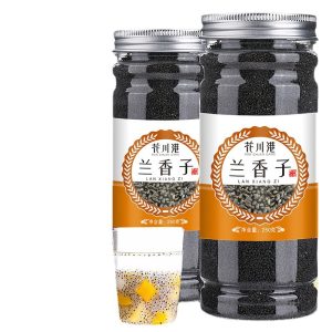 Lan Xiang Zi (Ocimum basilicum) — Sweet Basil Seeds for Tea & Desserts, 250g Jar