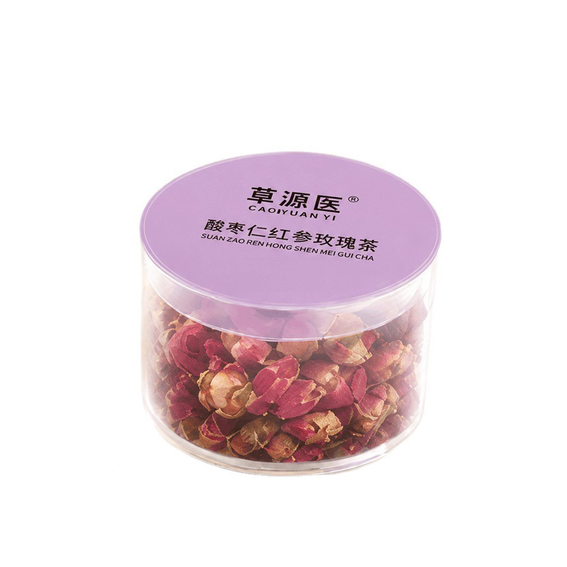 Sour Jujube Seed Red Ginseng Rose Herbal Tea 600g Daily Wellness Flower Tea 30 Mini Cans - Image 5