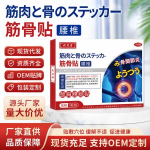 Beidingtang Neck Shoulder Back Herbal Care Patches 5 Patches Per Box External Topical Wellness Sticker