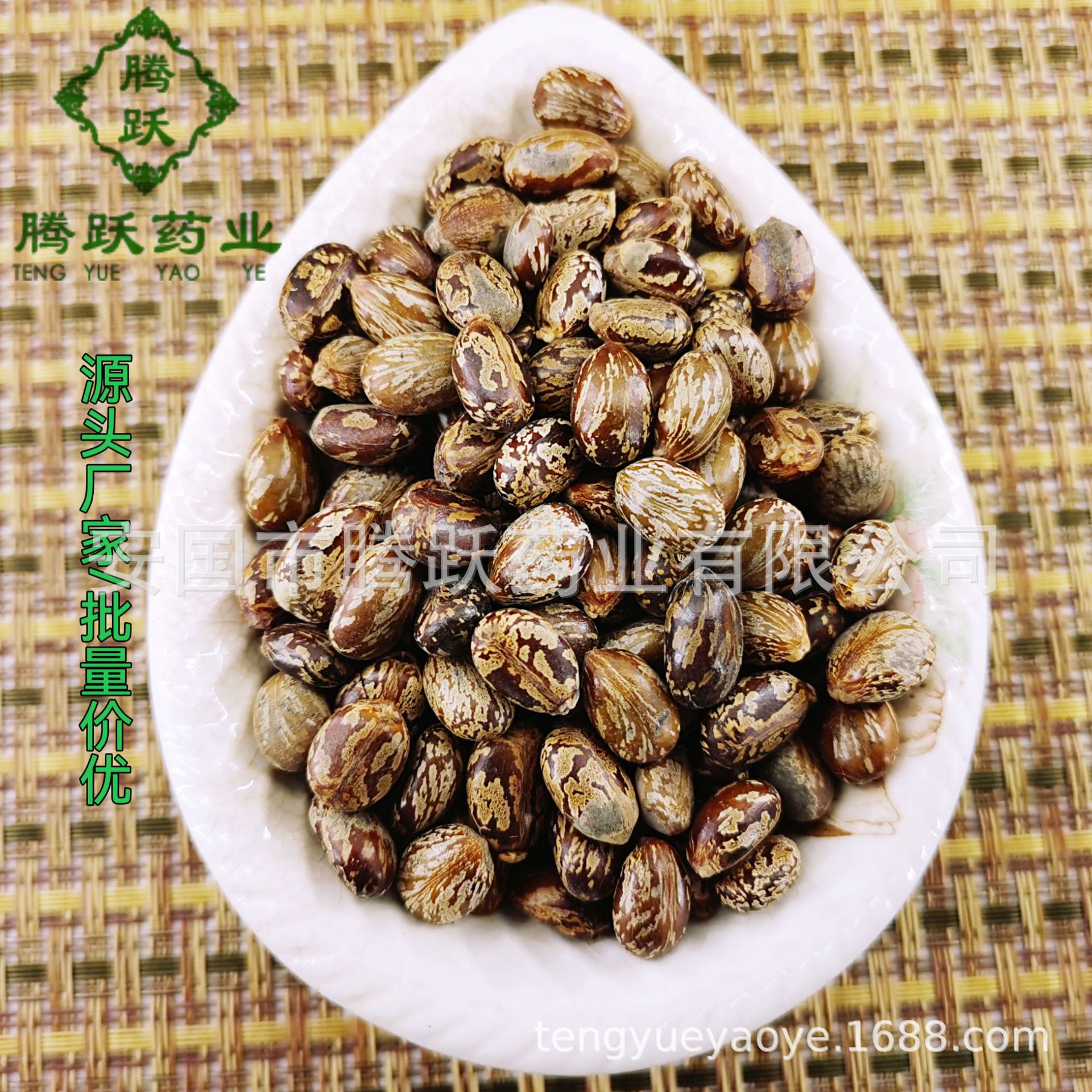 Castor Seeds Bi Ma Zi 500g Bag Dried Ricinus communis Traditional Chinese Herb Wholesale - Image 3