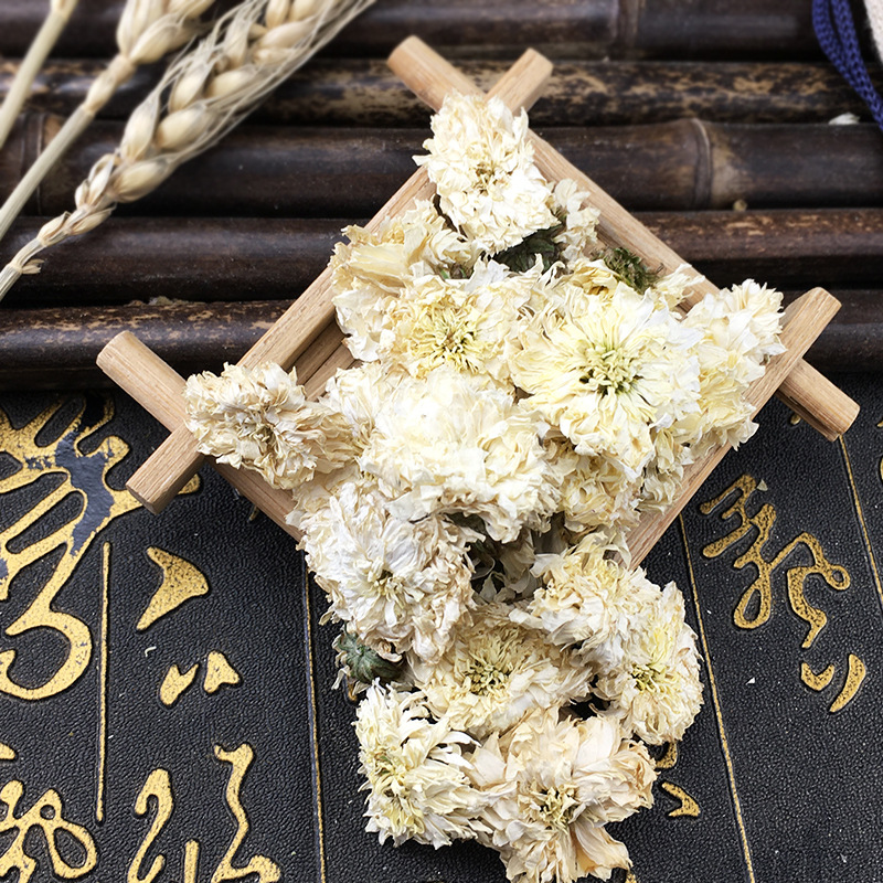 Huangshan Gongju Chrysanthemum Tea Dried White Chrysanthemum Flowers Loose Bulk 500g for Herbal Tea Blends - Image 4