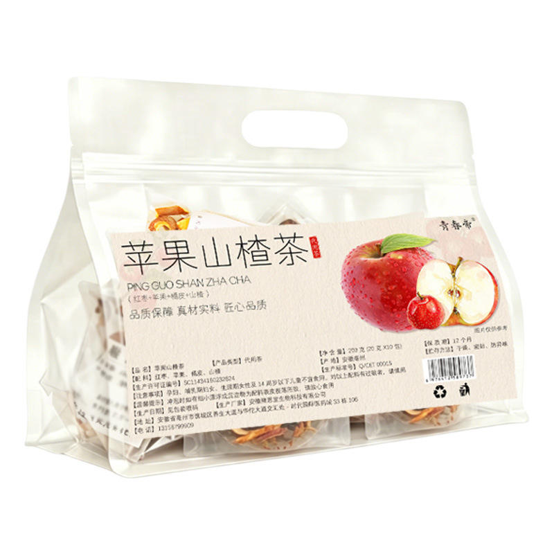 Apple Hawthorn Jujube Tea (Shān Zhā Píng Guǒ Chá) — Herbal Tea Bags with Tangerine Peel - Image 5