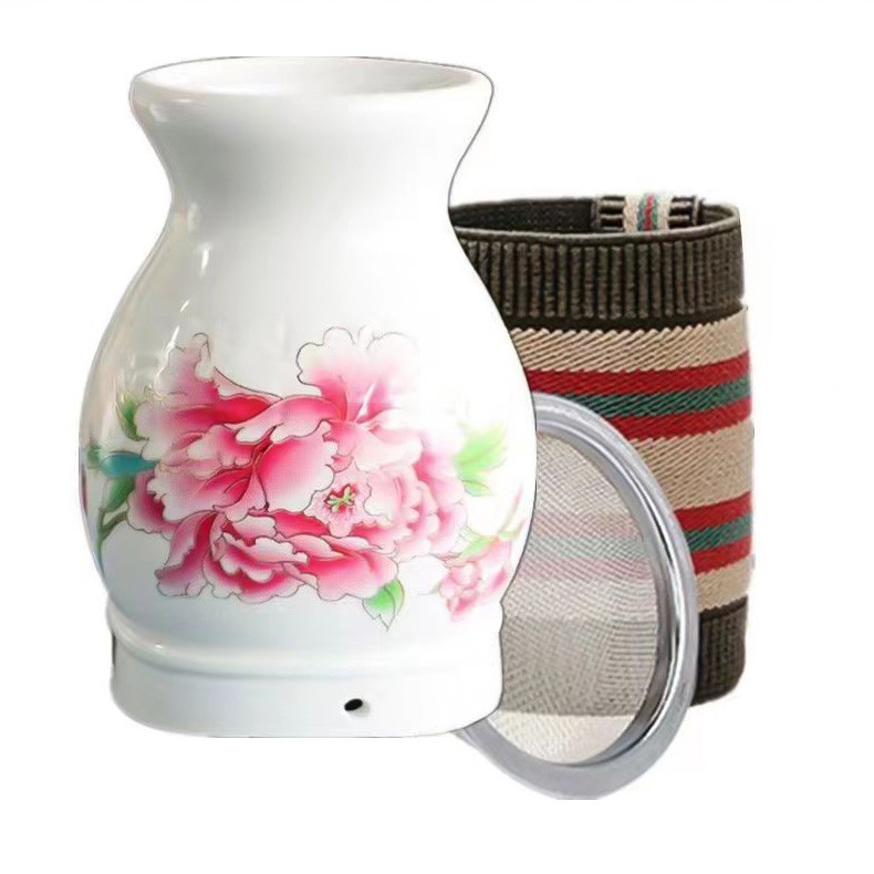 Ceramic Moxa Burner Cup Anti Scald Gua Sha Massage Tool Portable Home Moxibustion Jar - Image 5