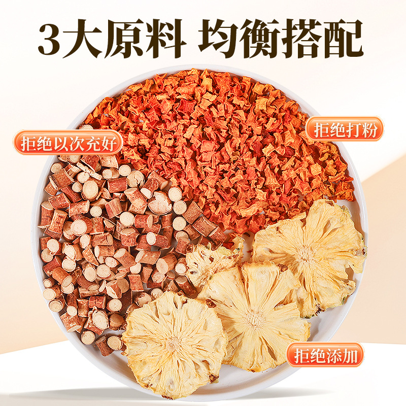 Pumpkin Pineapple Tea Nan Gua Bo Luo Cha Cold Brew Tea Bags 140g 10 Packets - Image 2