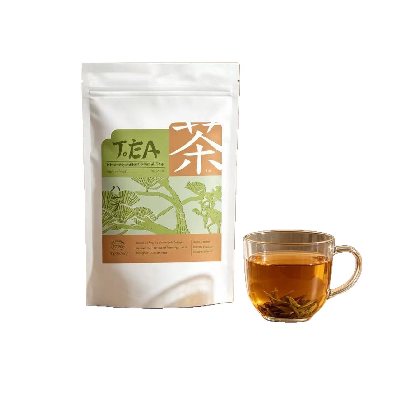 Nine Ingredient Herbal Tea Jiu Wei Cao Ben Cha 60g Sugar Free Hot Brew Tea Bags - Image 5