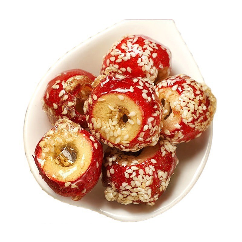 Freeze-Dried Hawthorn Candied Skewers (Crataegus pinnatifida) — Tanghulu-Style Hawthorn Fruit Snack - Image 5