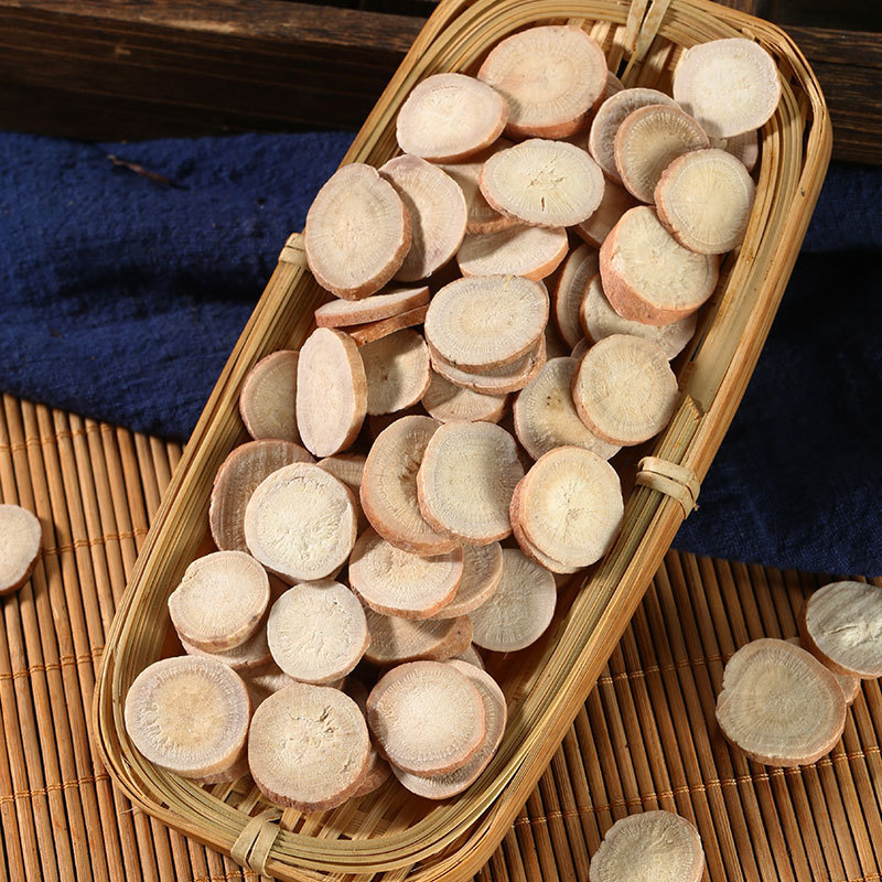 White Peony Root Bai Shao 500g Dried Paeonia lactiflora Herbal Slices for Decoction and Tea - Image 2