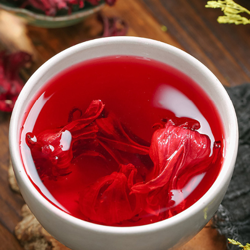 Roselle Hibiscus Tea Luo Shen Hua Dried Flowers 50g Jar Yunnan Herbal Infusion - Image 2