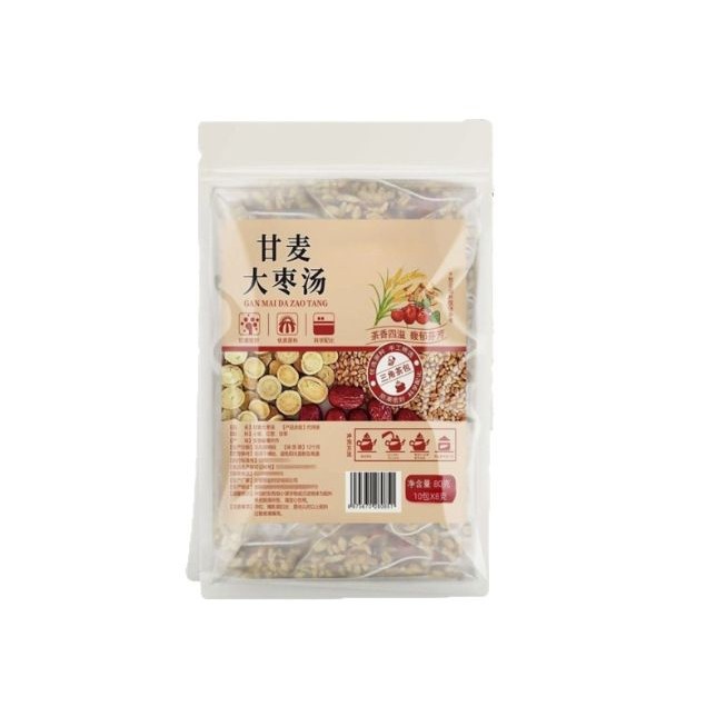 Gan Mai Da Zao Decoction Tea Bags 400g Licorice Jujube Blighted Wheat Blend 50 Pyramid Bags - Image 5