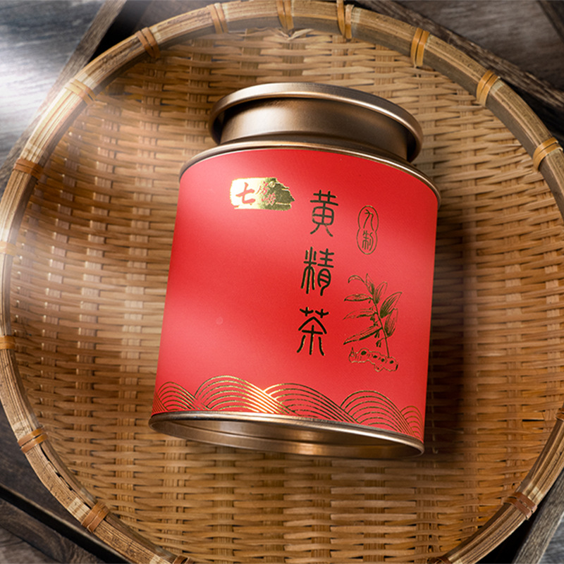 Nine-Steamed Nine-Sun-Dried Huang Jing Tea 250g Canister Jiuhua Polygonatum Dry Herbal Tea for Steeping - Image 2
