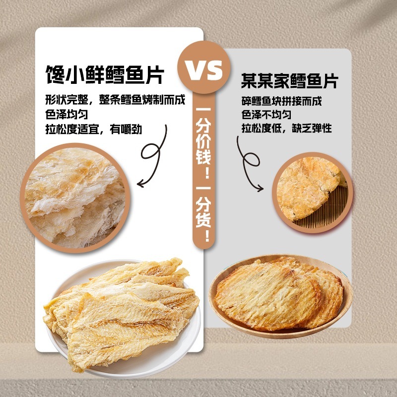 Roasted Cod Fillet Snack Ready to Eat Dried Seafood No Additives Canned 100g - Image 2