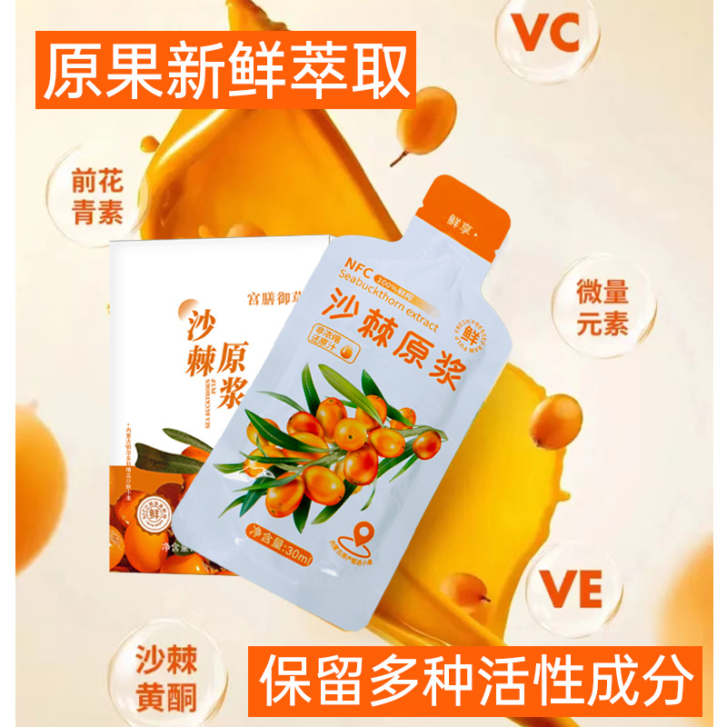 Sea Buckthorn Juice Puree 300ml Ready to Drink Herbal Wellness Beverage - Image 3