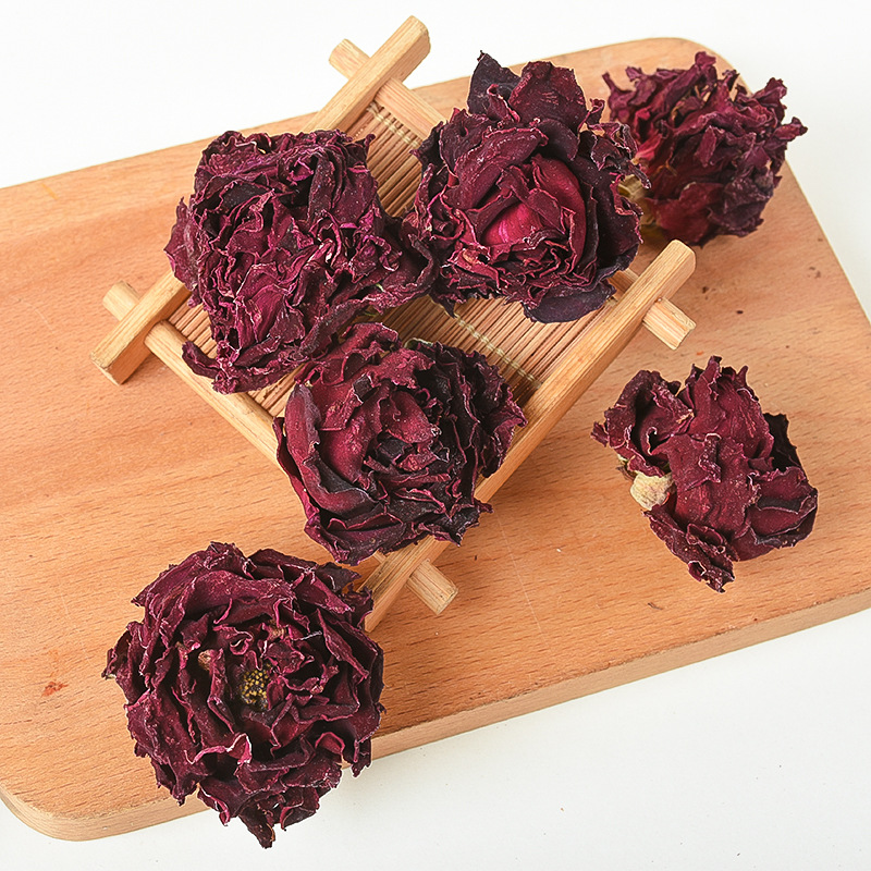 Mo Hong Rose Tea (Rosa spp.) — Yunnan Dried Rose Buds & Petals, Edible Flower Tea - Image 3