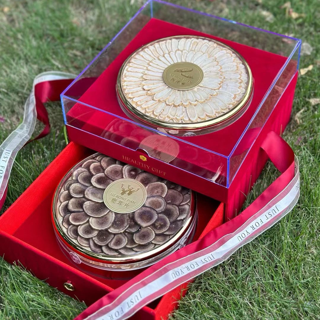 American Ginseng Gift Box 200g Premium Herbal Set with Dendrobium Deer Antler and Red Ginseng for Elders - Image 3