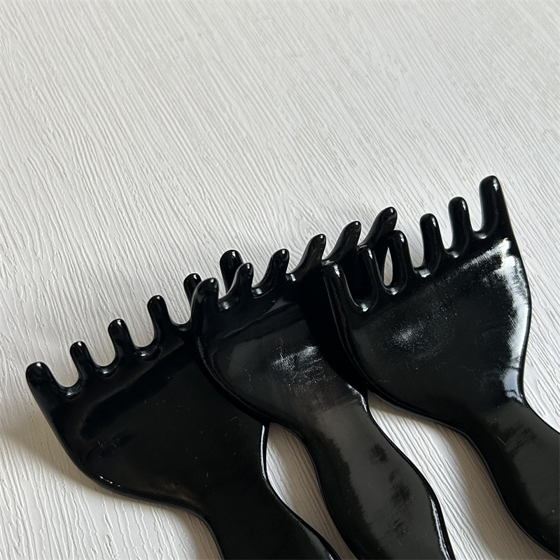 Horn Meridian Massage Comb Five Claw Rake Guasha Board Facial Beauty Tool 10-15CM - Image 4