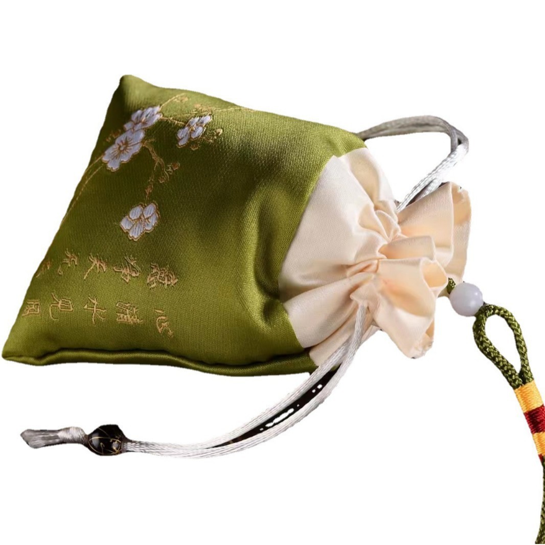 Mugwort Sachet Ai Cao 艾草 Embroidered Herbal Pouch for Car Hanging and Dragon Boat Festival Gift - Image 5