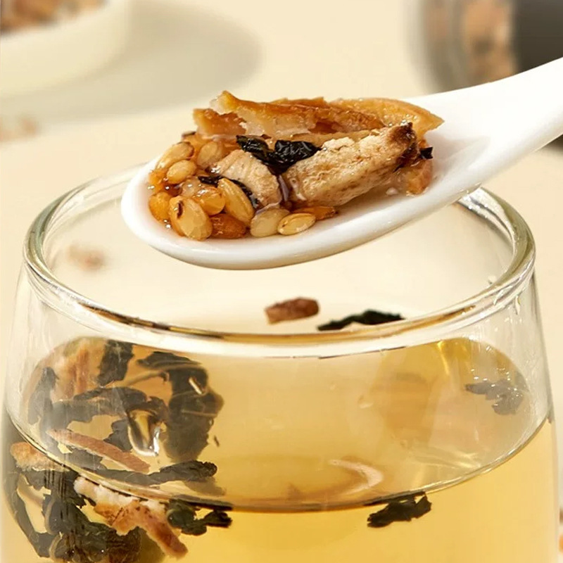 Perilla Tangerine Peel Ginger Rice Tea Zi Su Chen Pi Jiang Mi Cha 300g Canister Sugar Free Brewed Herbal Tea - Image 4
