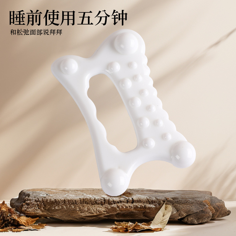 Resin Gua Sha Facial Board Wave Shape Tendon Gliding Massage Tool for Face and Body 42g - Image 4