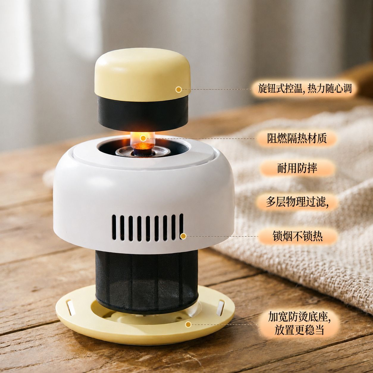 Moxa Burner Jar Home Moxibustion Box with Anti-Scald Constant Heat for Shoulder Neck Waist and Belly - Image 4