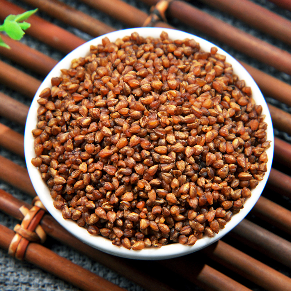Black Tartary Buckwheat Tea Liangshan Roasted Buckwheat Sprout Herbal Tea 500g Can - Image 2